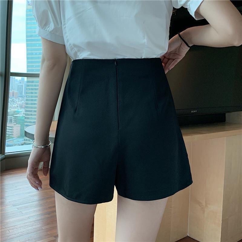 Quần Giả Váy Lưng Cao Xẻ Tà Hai Bên