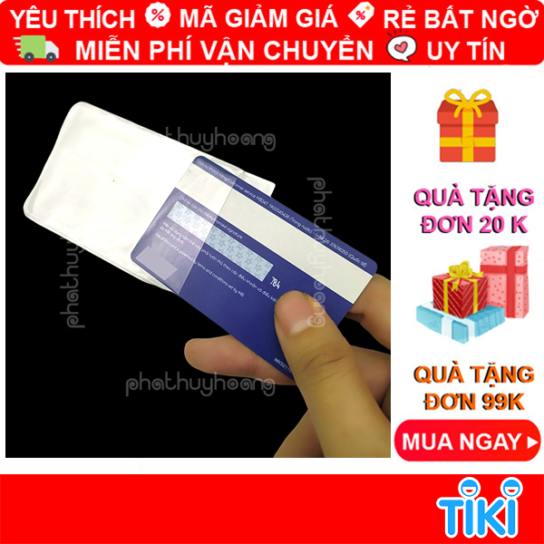 Bọc thẻ căn cước công dân , atm , ... giá rẻ chống nước , chống trầy ( combo 5 - 10  cái