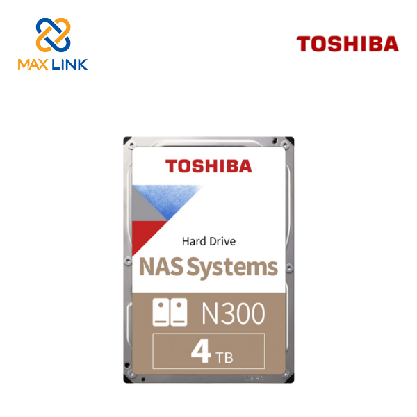 Ổ cứng HDD TOSHIBA NAS N300 4TB HDWG440UZSVA -  HÀNG CHÍNH HÃNG