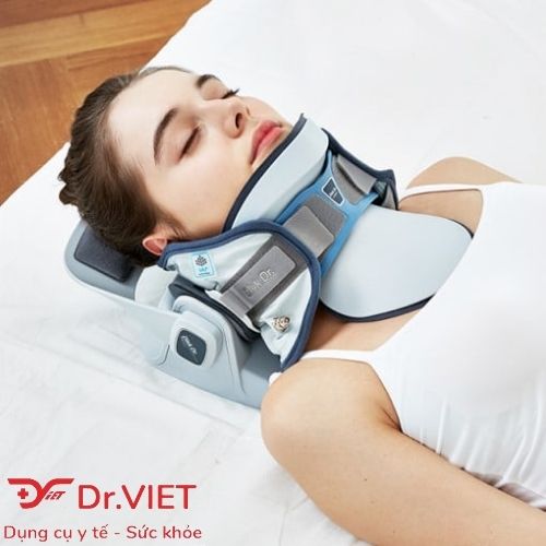 Đai cổ hơi DISK DR. CS500 Freesize hỗ trợ thoái hoá cột sống cổ, đau cổ, ngồi làm việc lâu giờ