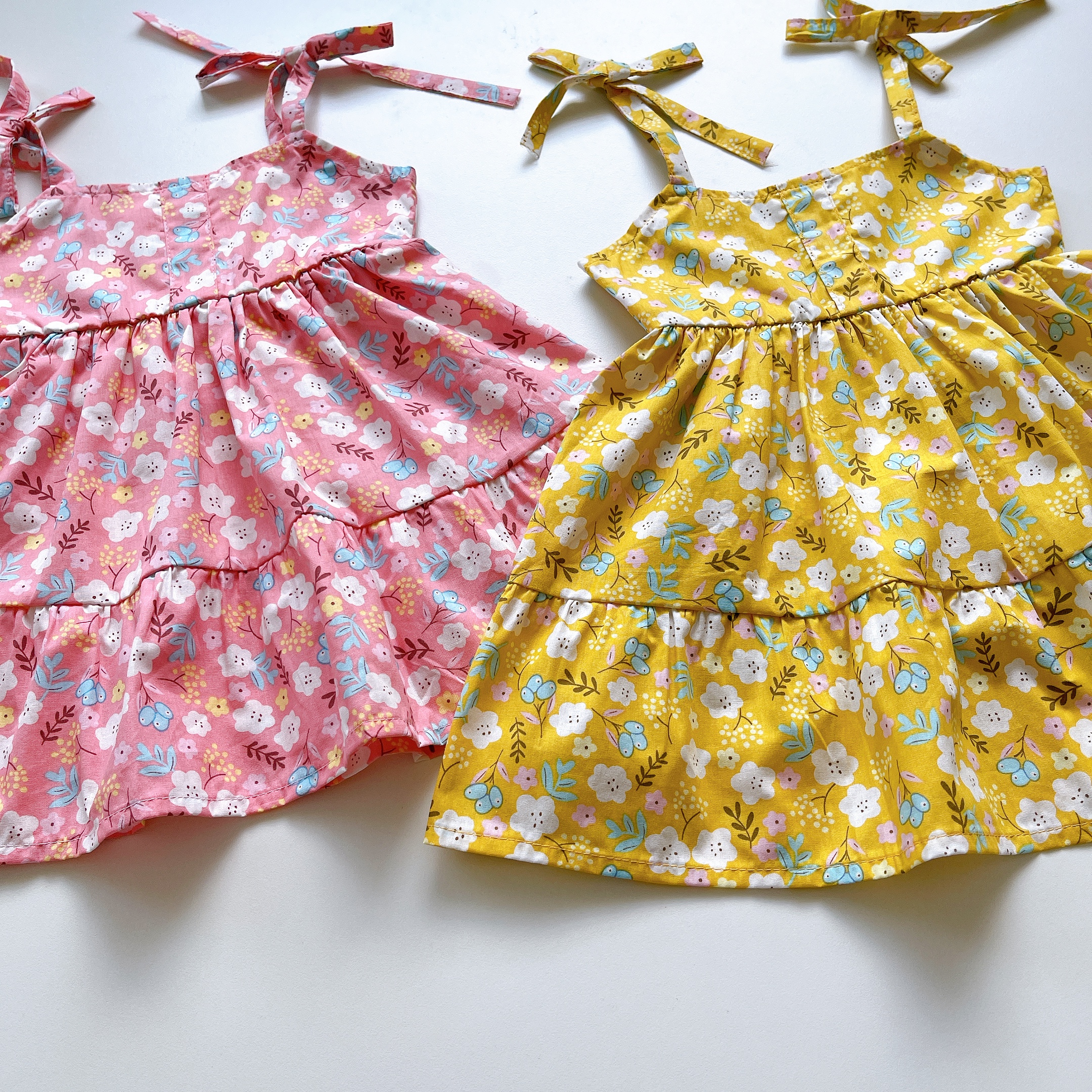 Váy Babydoll 2 Dây Bé Gái 4 Đến 28kg, Đầm Bé Gái Chất Thô Hoa Mềm Mát