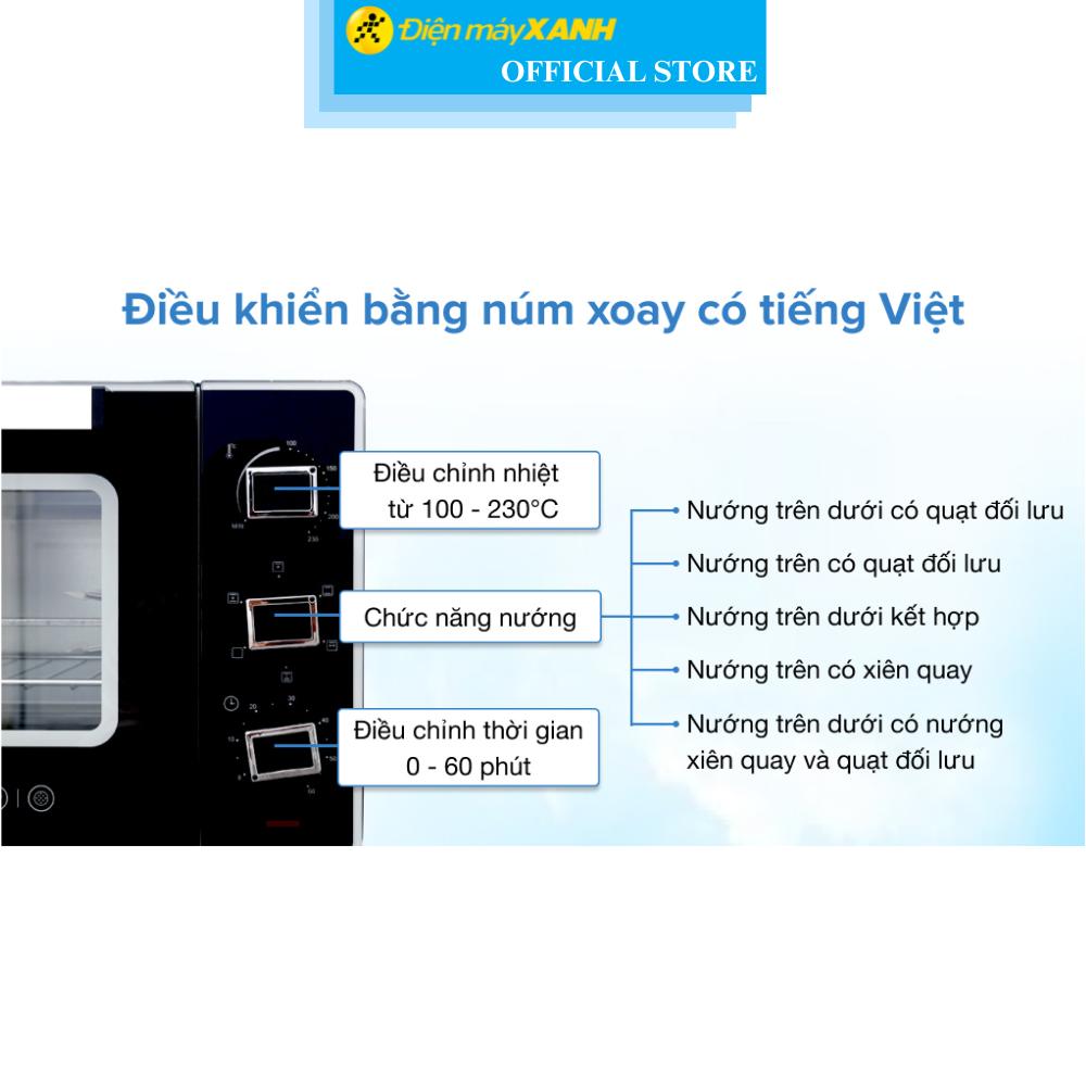 Lò nướng Sanaky VH3599S2D 35 lít - Hàng Chính Hãng