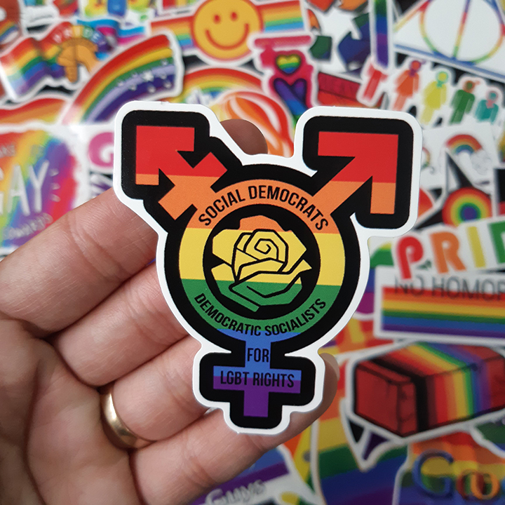 Bộ Sticker dán cao cấp chủ đề CẦU VỒNG LGBT - Dùng dán Xe, dán mũ bảo hiểm, dán Laptop, dán đàn...