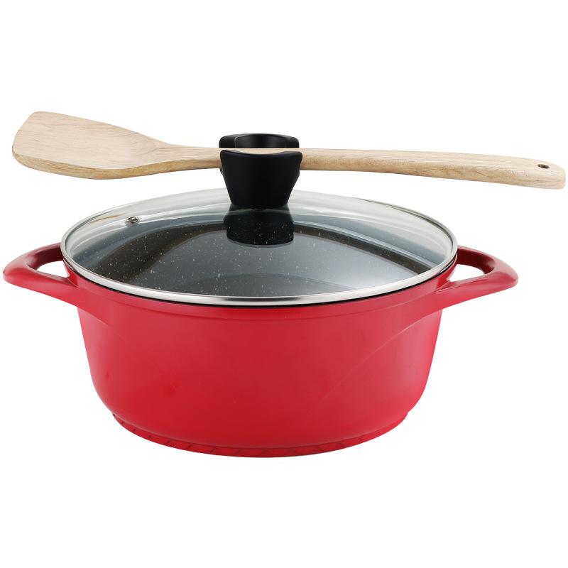 Ưu đãi đặc biệt nồi canh đá Maifan nồi chống dính đôi tai luộc bánh gelatin da lừa nồi đặc biệt nồi gia dụng thương mại bếp gas hầm nồi phở