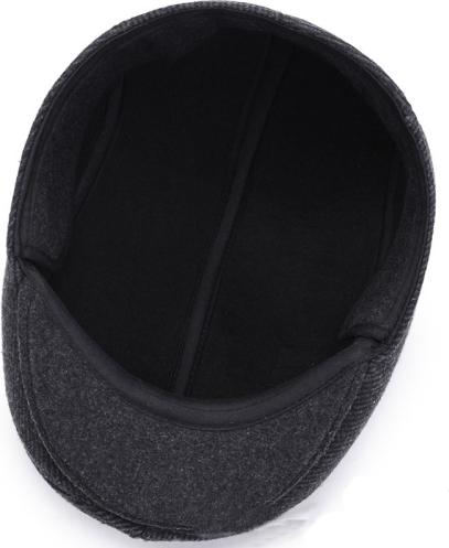 Mũ nồi / Nón Beret nam trung niên trơn thu đông – thiết kế che được tai và gáy