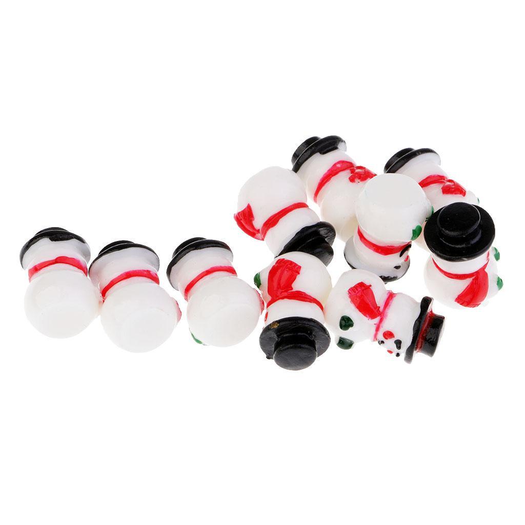 20pcs Snowman Doll Christmas Decoration DIY Handmade Snowman Ornaments Decor