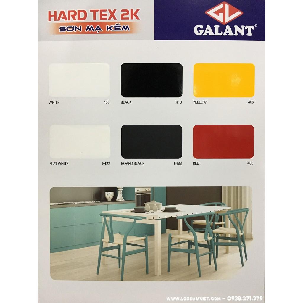 Sơn sắt mạ kẽm Galant Hard Tex 2k màu xám 431 (3,75L/Bộ)