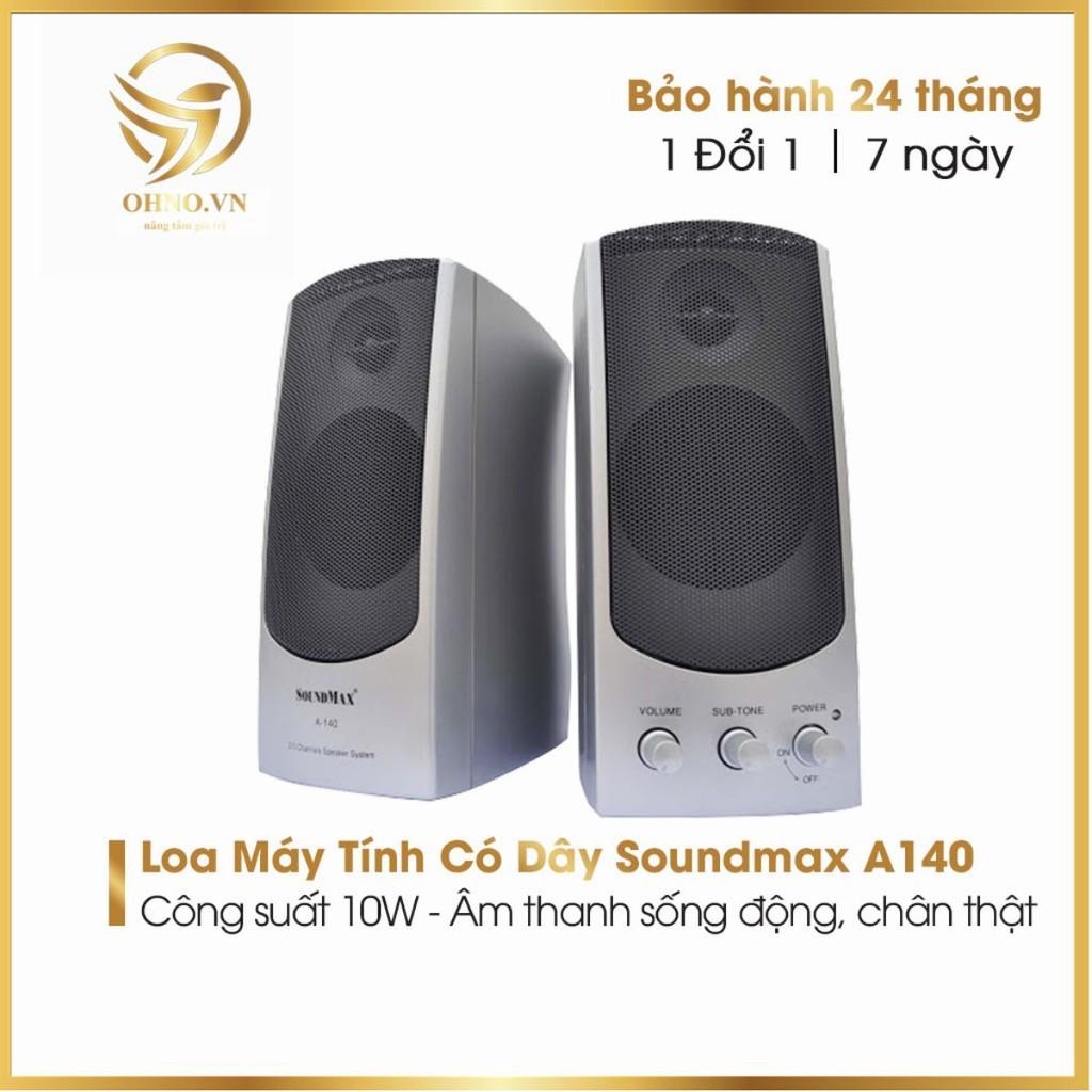 Loa Máy Vi Tính Soundmax A140 Loa Laptop Nghe Nhạc Loa Âm Thanh Để Bàn Có Dây hàng chính hãng