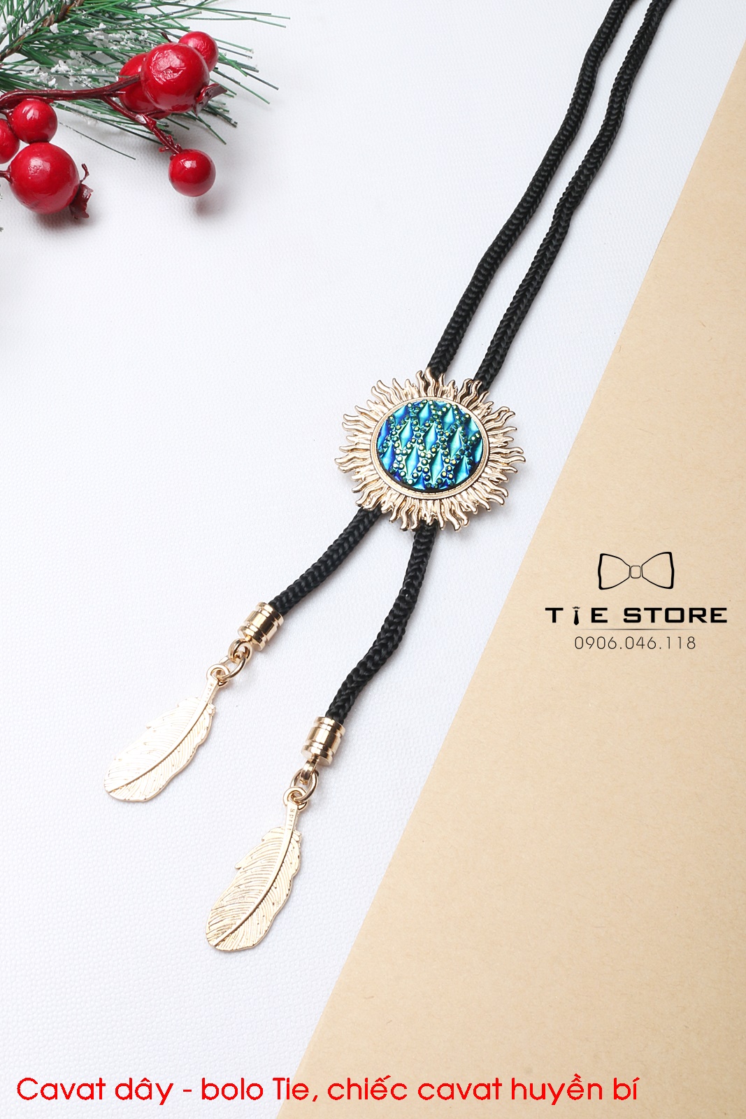 Bolo Tie chiếc cavat huyền bí - cavat dây bolo đính đá cao cấp tặng kèm hộp nhỏ