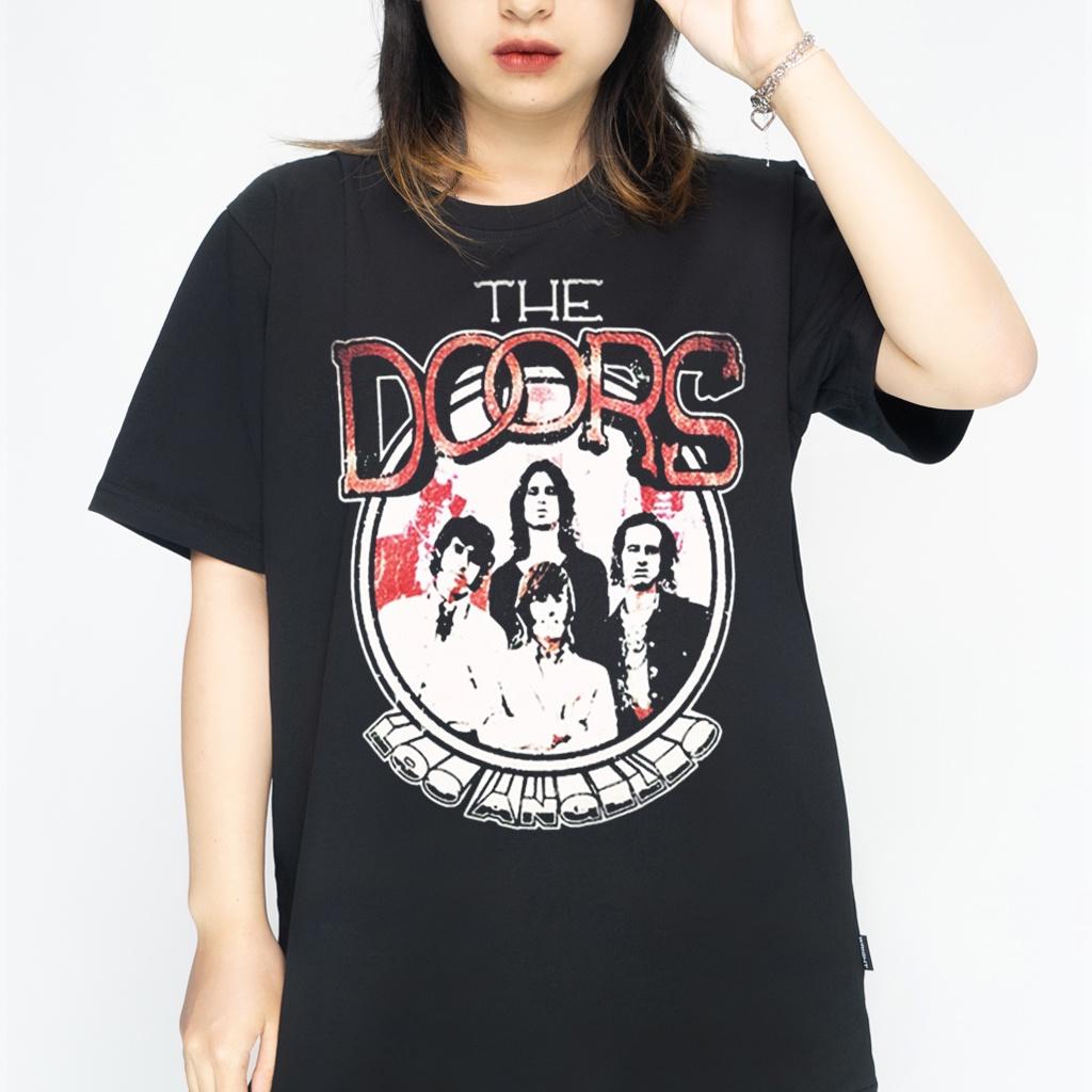 Áo thun Wright the Doors ban nhạc rock huyền thoại phong cách streetwear oversize