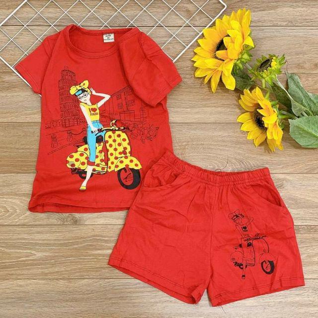 BỘ COTTON 4C BÉ GÁI SIZE ĐẠI - Đồ bộ trẻ em