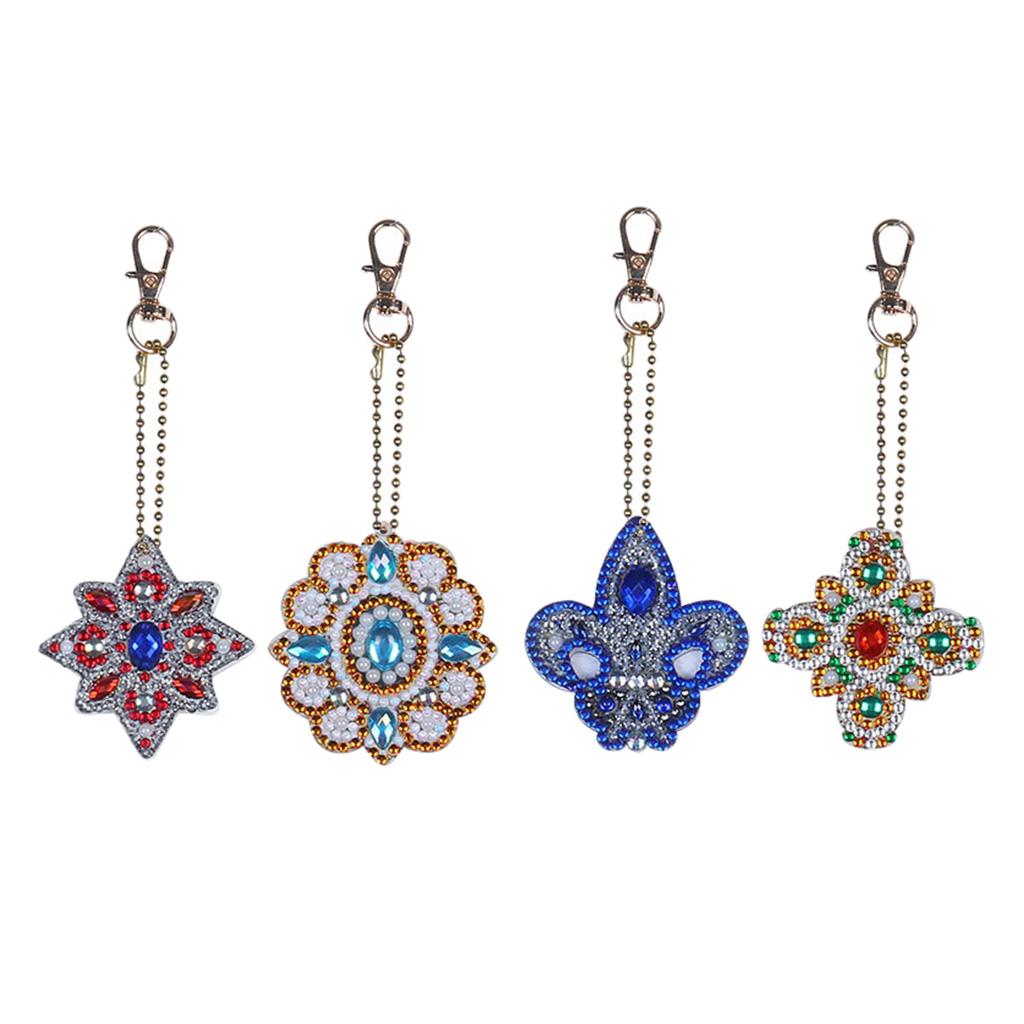 Set Of 4 DIY 5D Diamond Painting Pendants Set Full Full Drill DIY 5D Diamond