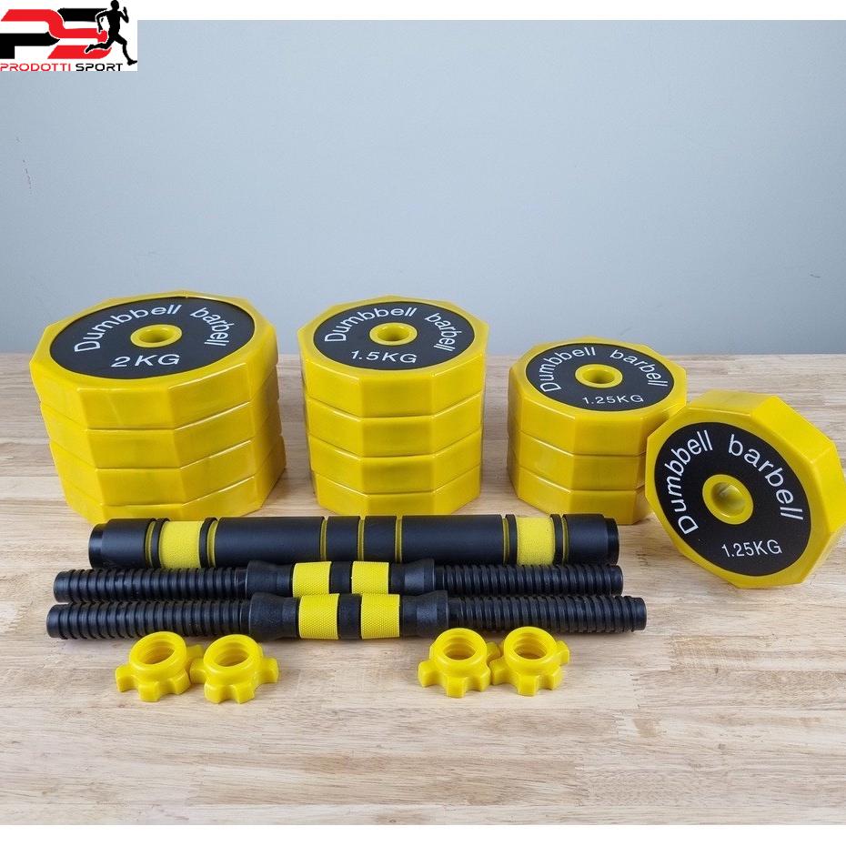 Bộ Tạ tay Hỗn Hợp Sắt 20-30-40KG 2 in 1 kết hợp tạ đẩy, tạ nam nữ tập gym thon tay,dụng cụ tập gym đa năng,