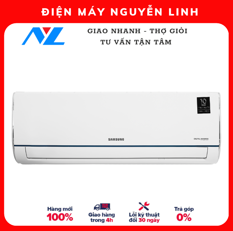 HÀNG CHÍNH HÃNG -  Máy lạnh Samsung Inverter 1 HP AR09TYHQASINSV - Chỉ giao HCM