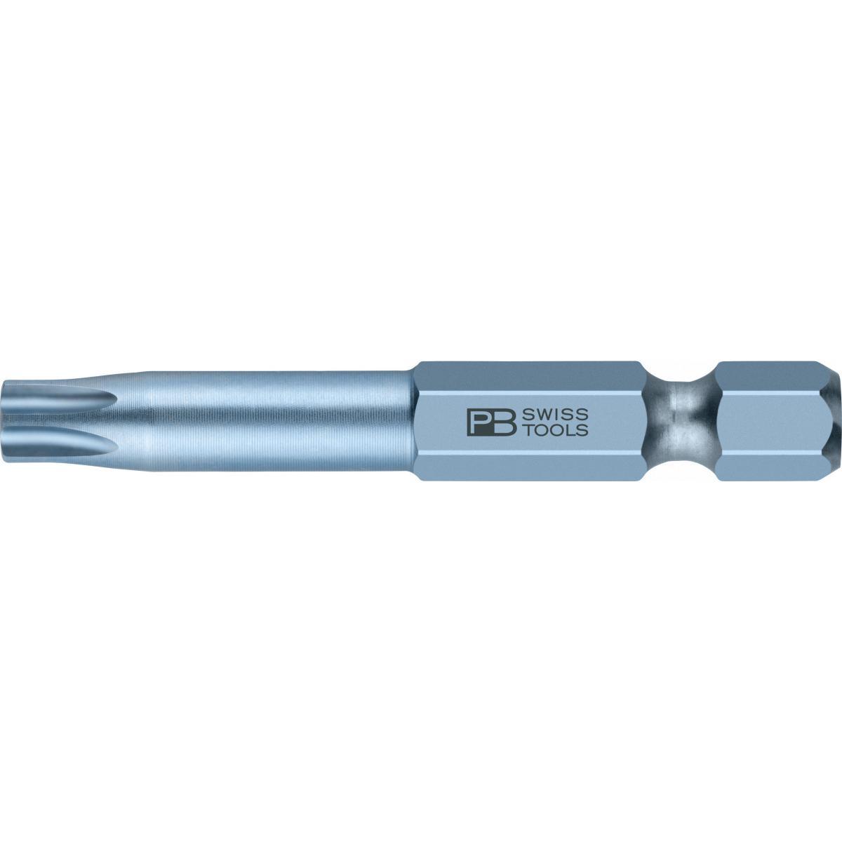 Đầu Bits Hoa Thị Torx T30 Dài 50mm Pb Swiss Tools Pb E6,400/30-50 - Hàng Chính Hãng 100% từ Thụy Sĩ