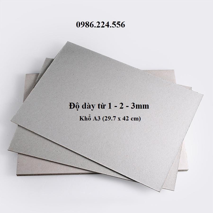 Giấy bìa cứng làm hộp quà mô hình khổ A3 dày 1 - 3mm