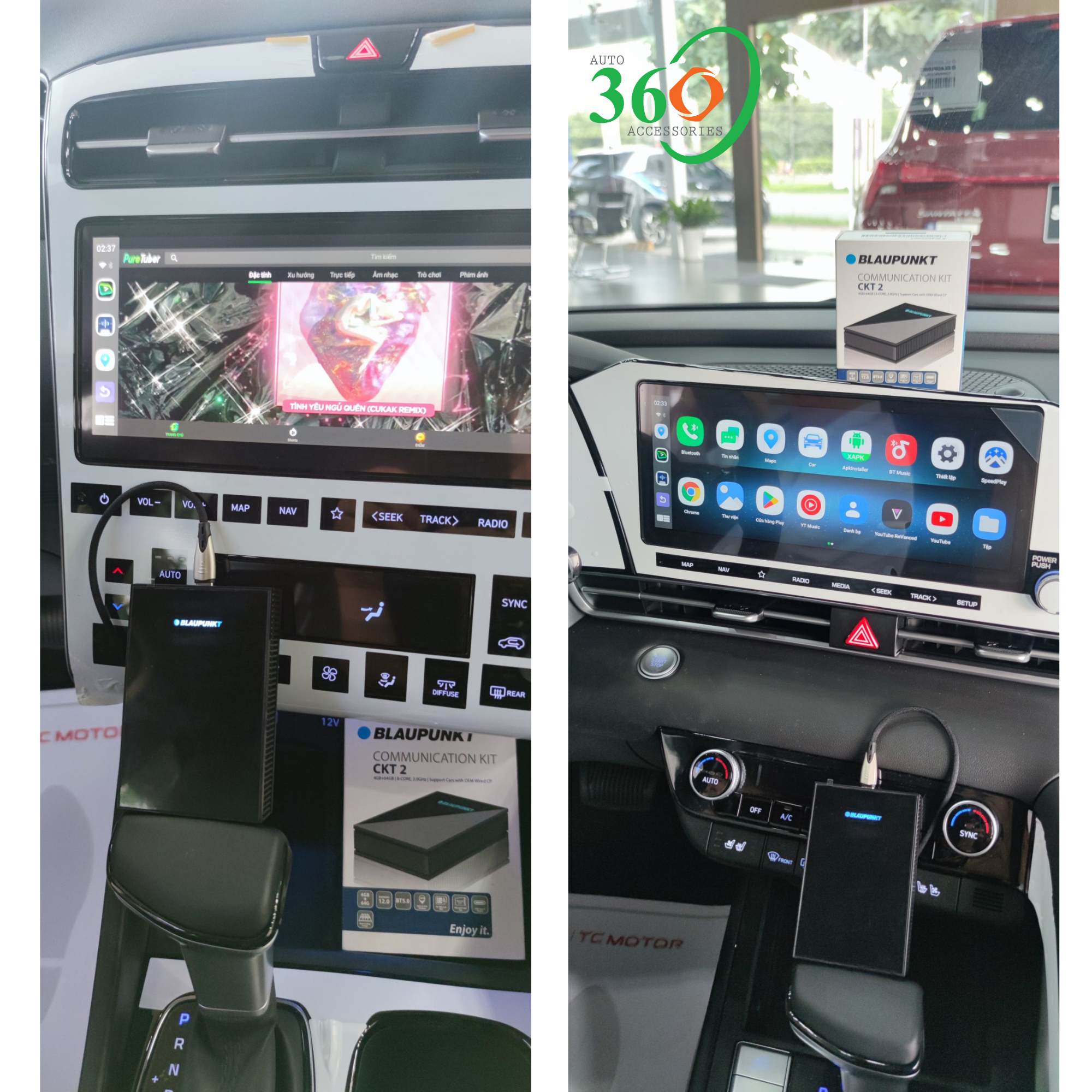 Android-Box Ô Tô Blaupunkt CKT 2.0 – Hàng Chính Hãng – Họp Trực Tuyến, Giải Trí, Học Tập Trên Xe – Chip Mạnh, Kết Nối Nhanh