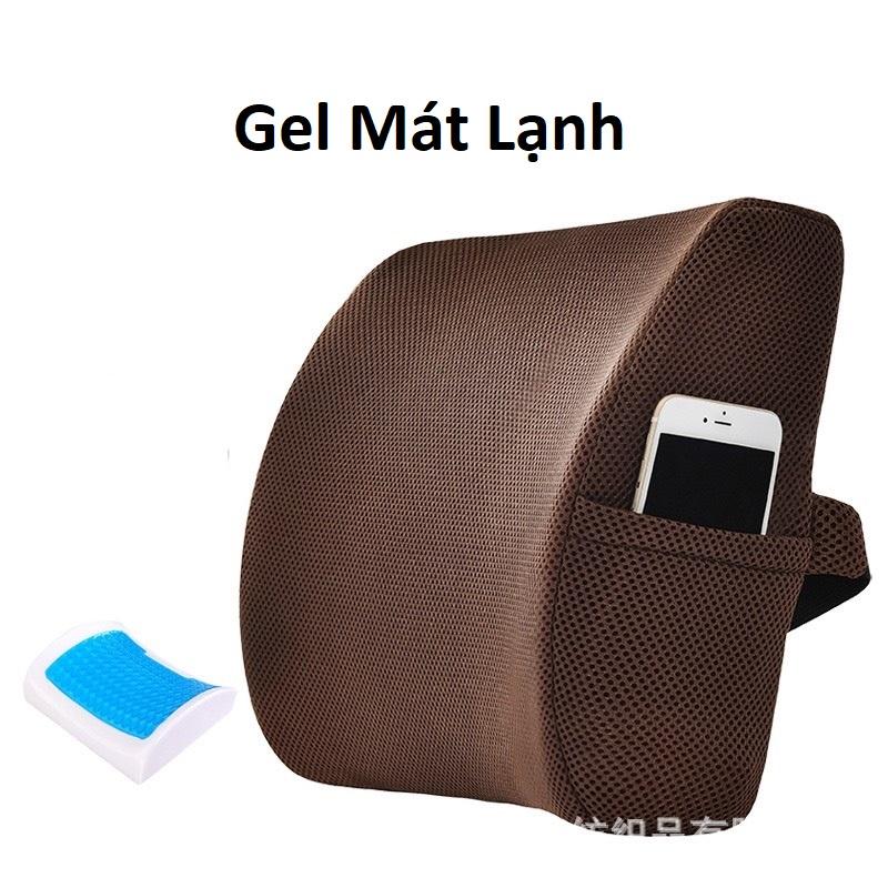 Gối Tựa Lưng Văn Phòng Cao Su Non Vải Lưới Thoáng Khí Memory FOAM SBK120