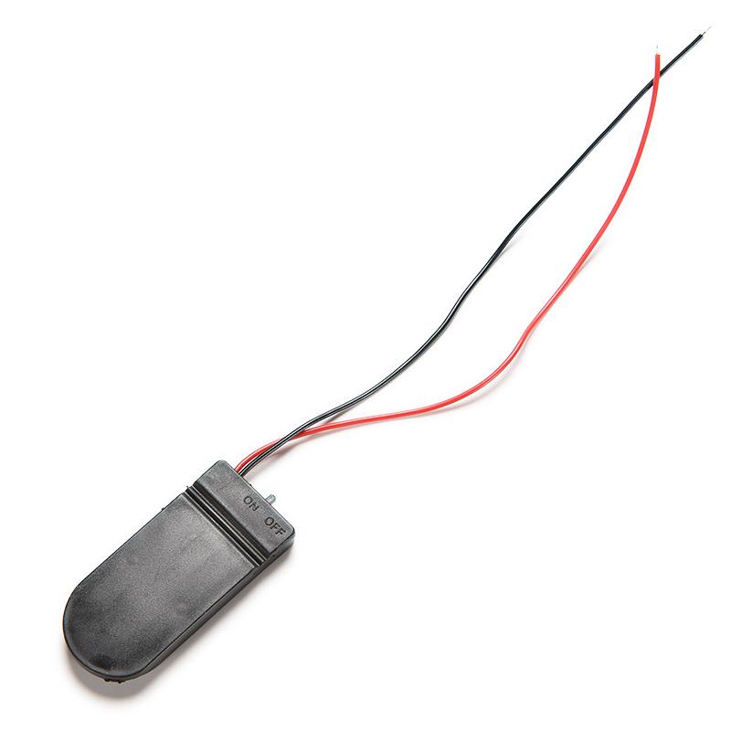 5/10 chiếc CR2032 Nút Đồng xu Cell Ổ cắm pin Hộp đựng Vỏ có công tắc BẬT/TẮT Hộp lưu trữ pin 3V x2 6V Màu sắc: 5 Cái