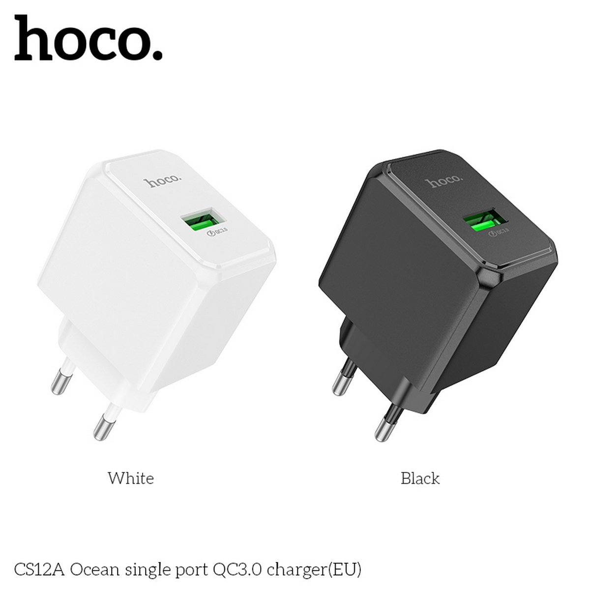 Cốc Sạc Nhanh Dành Cho Hoco Qc3.0 18W CS12A 1 Cổng USB Hàng Chính Hãng