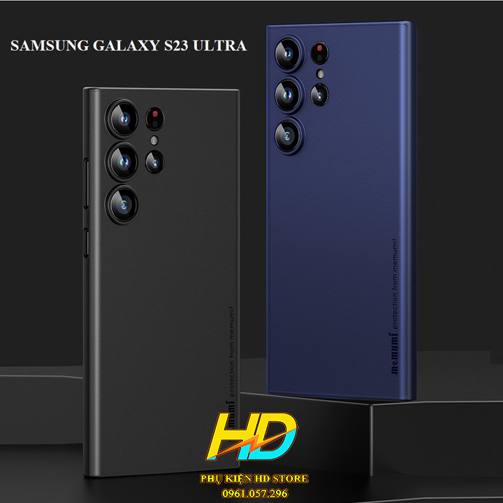 Ốp Lưng Siêu Mỏng Cho SamSung Galaxy S23 Ultra Chính Hãng Memumi , Camera có gờ nhô cao bảo vệ - Hàng Chính Hãng