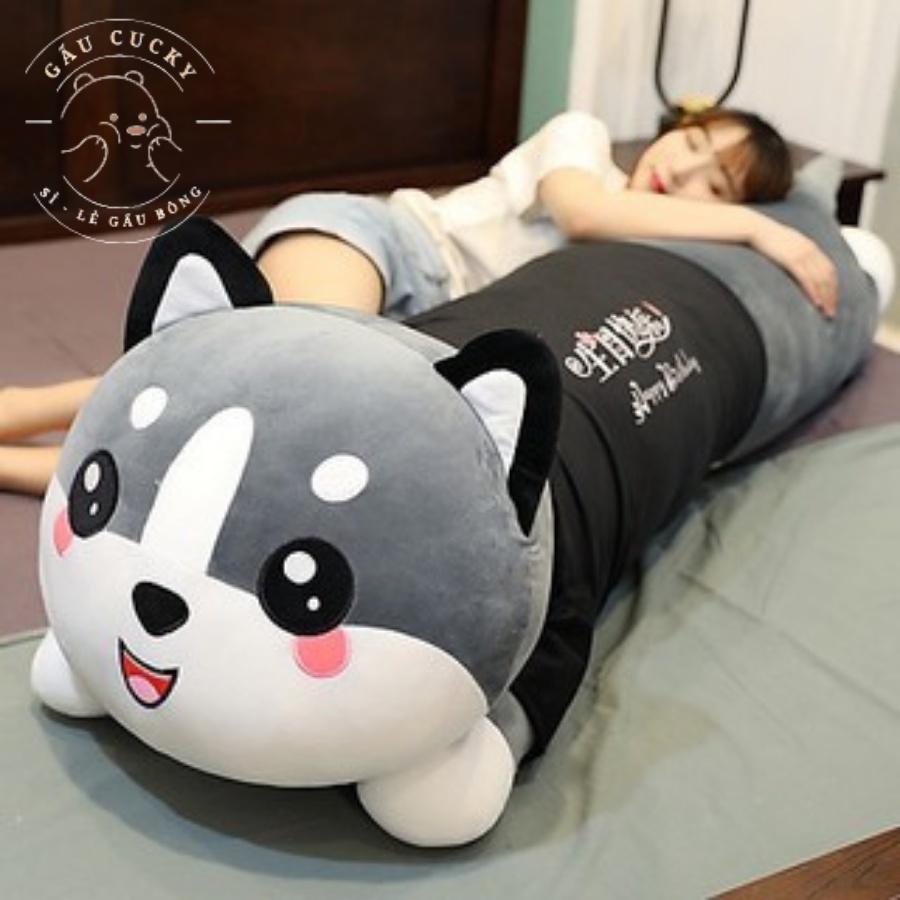 Gấu bông mèo Alsaka má hòng dễ thương Size 1m2 kèm ảnh thật