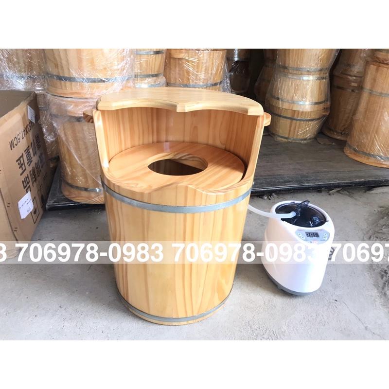 Thùng gỗ xông chân kết hợp x.ông phụ kho.a