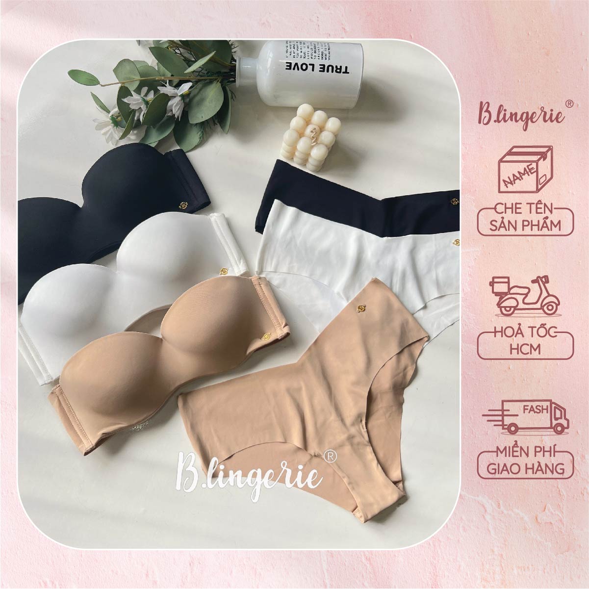 Bộ Đồ Lót Nữ Đơn Giản - B.Lingerie