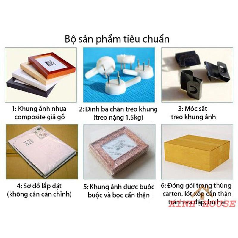 Bộ Khung Ảnh Treo Tường Phòng Khách KA1401 - Hỗ Trợ In Ảnh Bộ Khung Ảnh Treo Tường Quán Cafe, Trà Sữa KA18