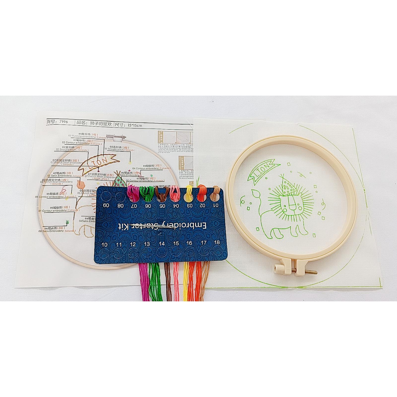 DIY Needlework Kits Cross Stitch Craft Embroidery Starter Kit