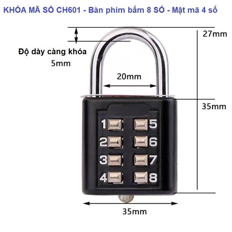 Khóa mini Vali Đi Du lịch