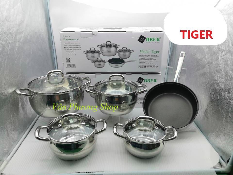 Bộ nồi chảo từ Arber Tiger