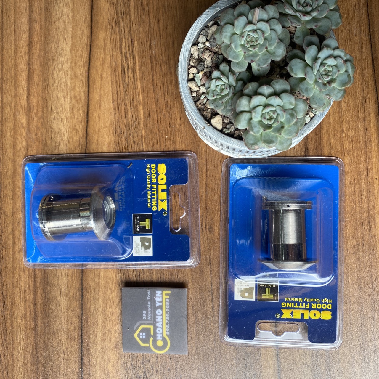 Phi 27mm - Mắt thần Solex, ống nhòm cửa view 360 độ quan sát, mắt thần cửa chống trộm
