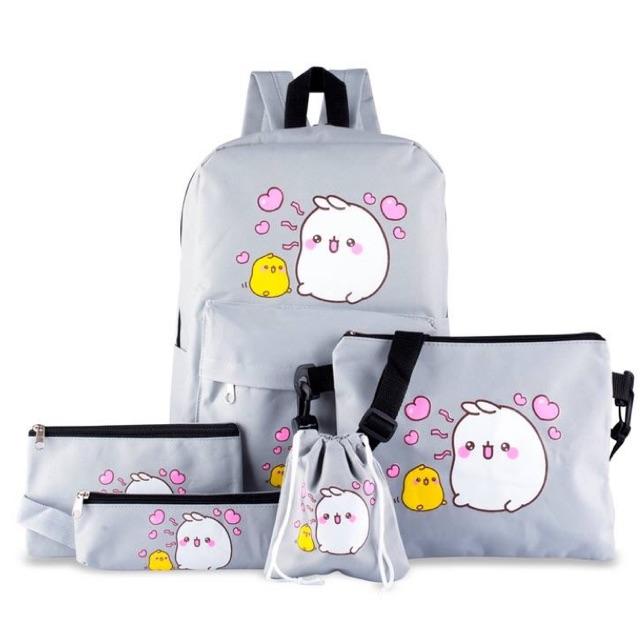 Bộ 5 Món Balo Túi Xách Hoàn Hảo,Đi Học,Đi Chơi