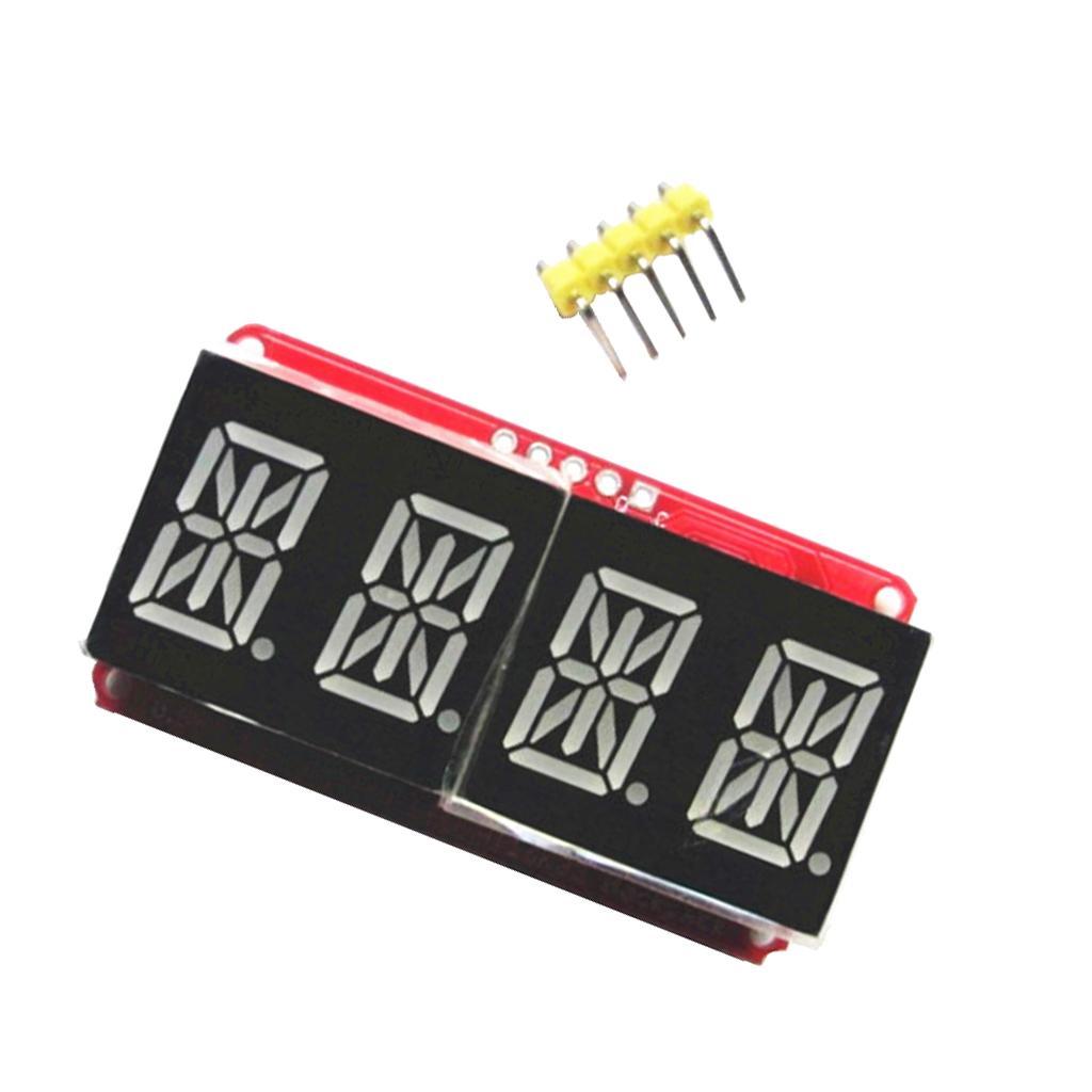 4 Pcs 4 Digit 0.54'' Digital Tube LED Display Module I2C Matrix for
