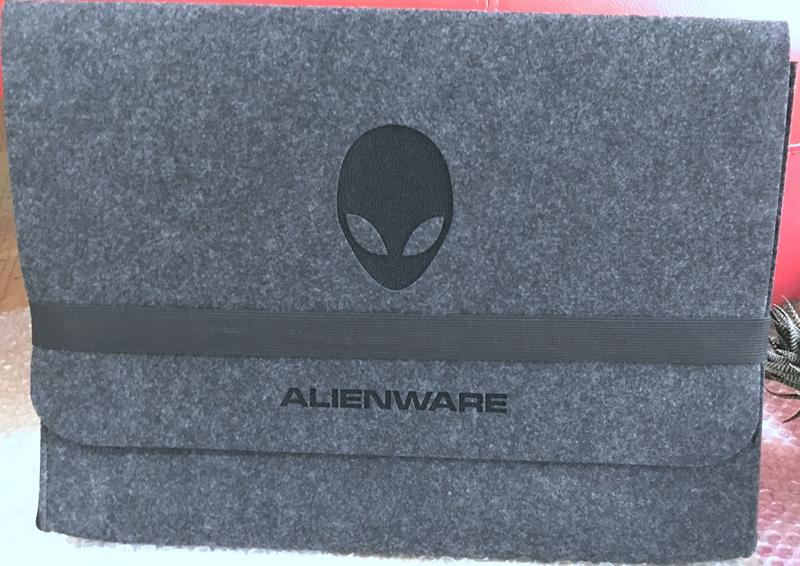 Cảm Thấy Vải Len Kẹp Túi Cặp Sách Bao Da Ốp Lưng Bộ Xe Đẩy Ốp Lưng Bảo Vệ Cho Alienware 18/17/15/14/13 inch