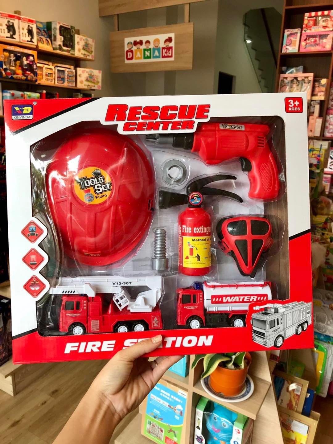 Bộ đồ chơi tập làm lính cứu hỏa