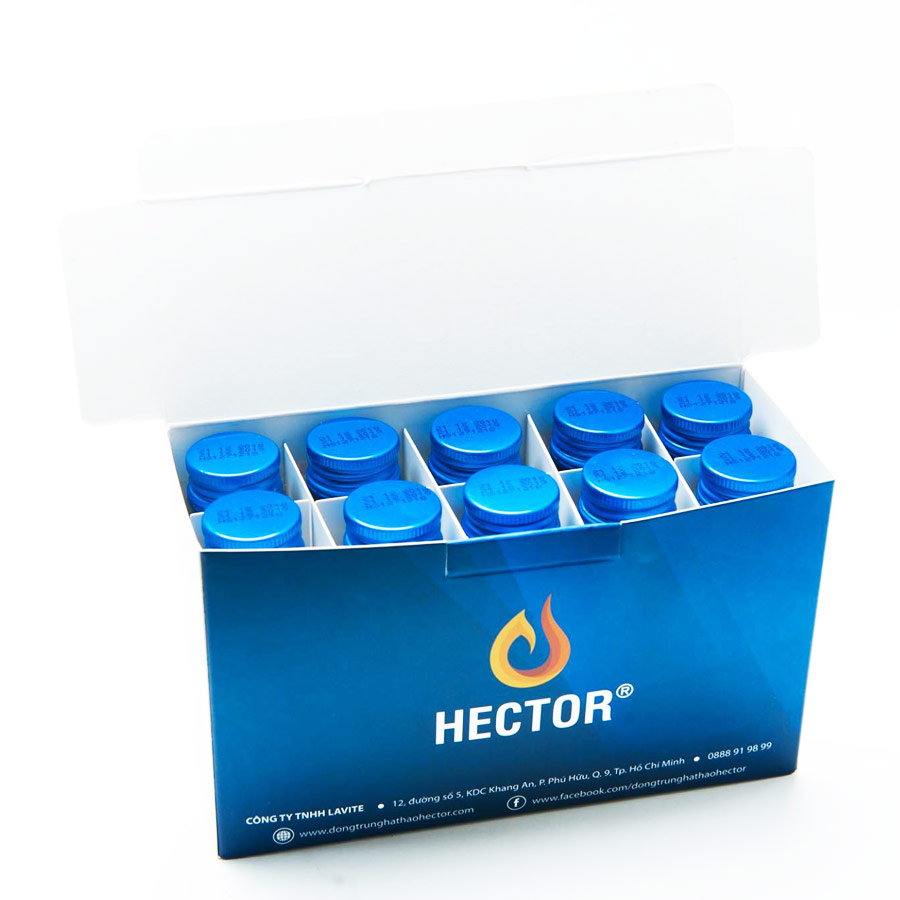 Combo 3 hộp 30 Chai Đông trùng hạ thảo Hector Sâm giúp tăng sức bền, sức khỏe cơ thể (Date mới)