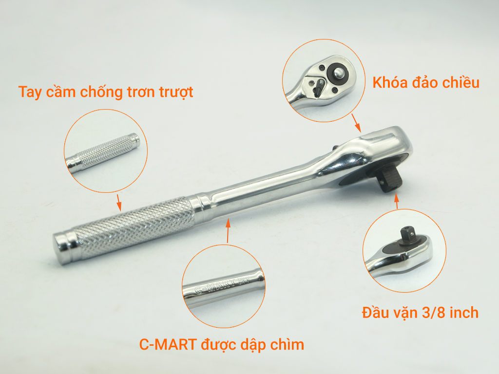 Tay vặn tự động 3/8&quot;