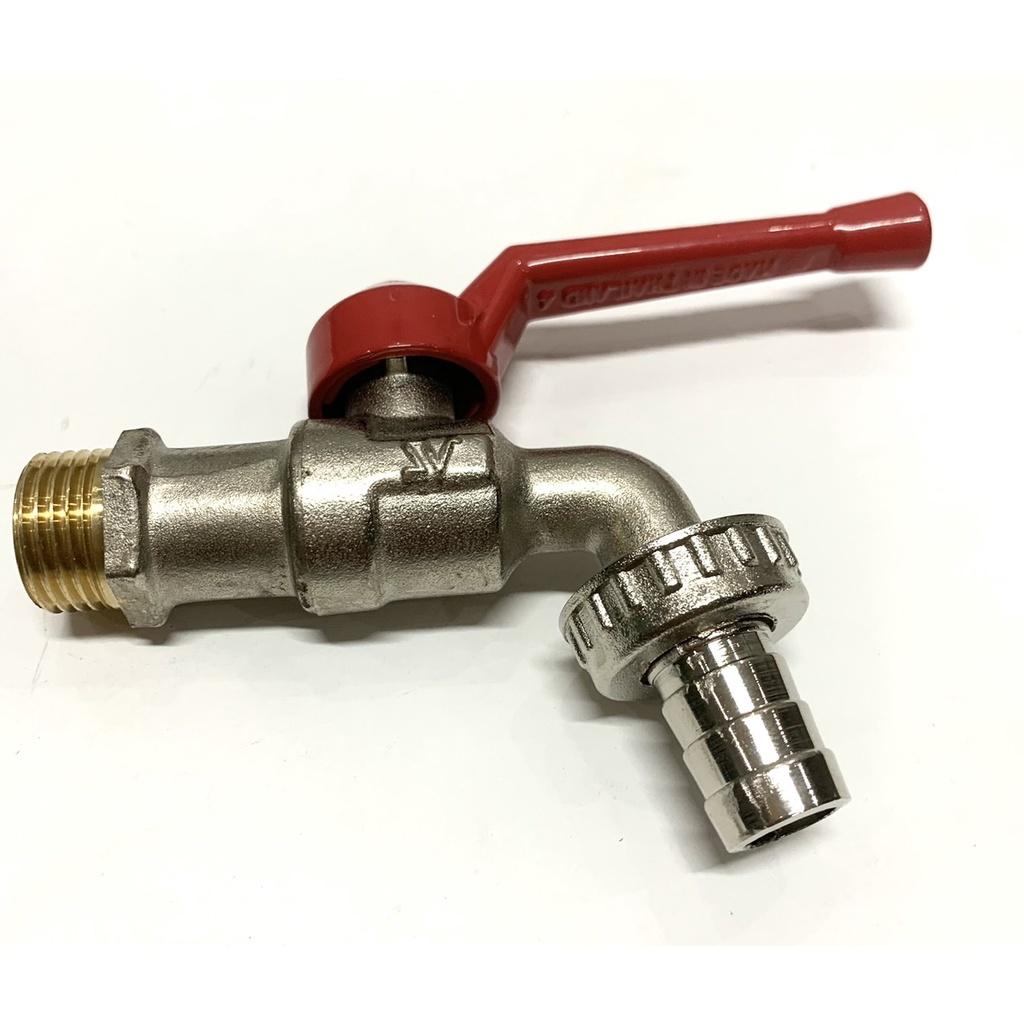 Vòi Hồ , Vòi Rửa Tay, Vòi Máy Giặt SanWa Thân Đồng Đít Đồng 21mm và 27mm