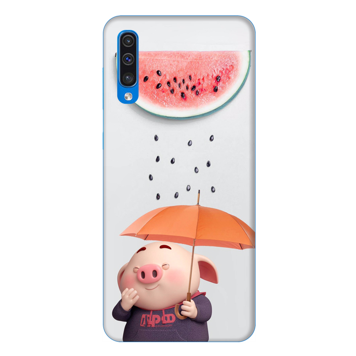 Ốp lưng dành cho điện thoại Samsung Galaxy A50 hình Heo Con Che Nắng - Hàng chính hãng