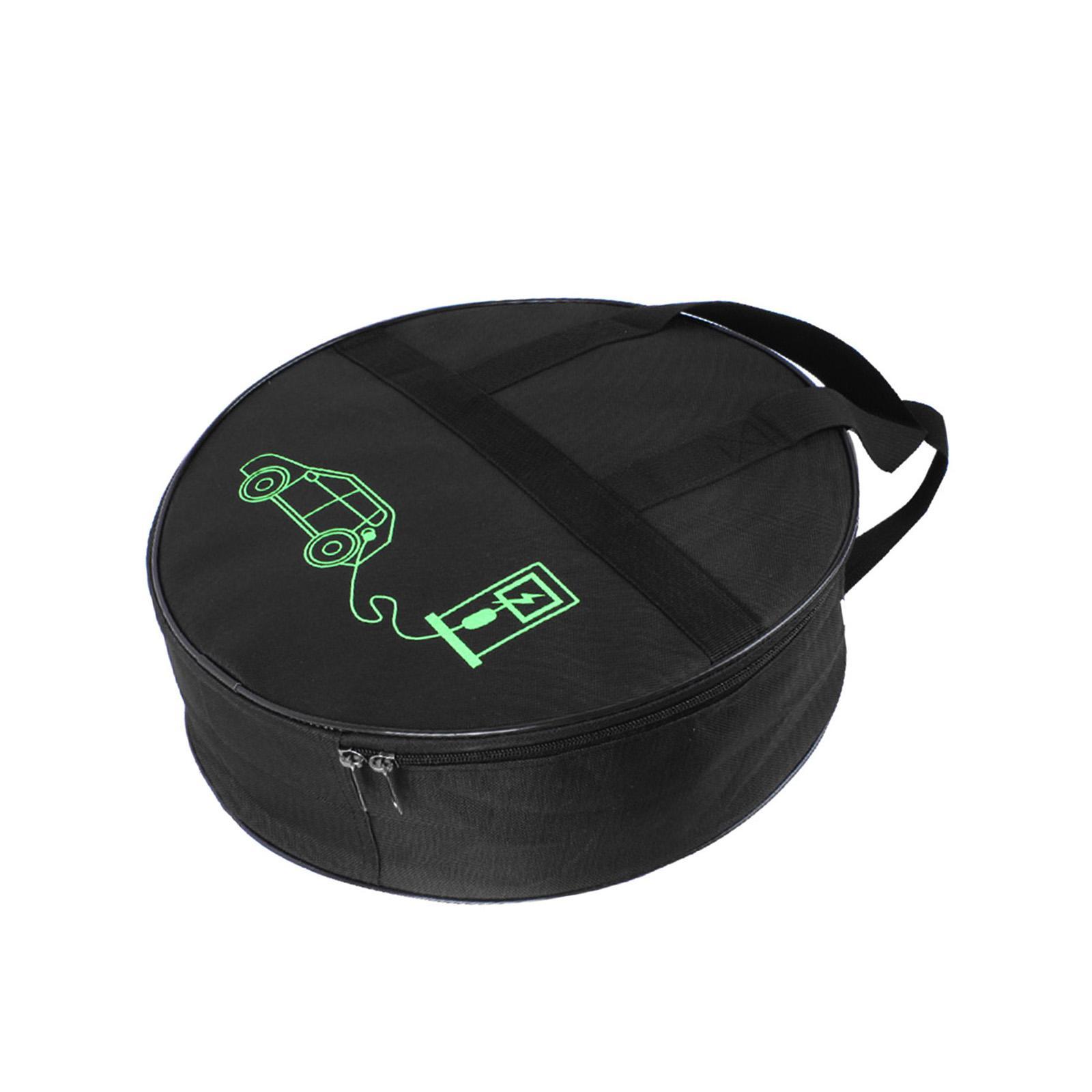 EV Cables Bag Waterproof Zipper Closure Wear Resistant Cord Hoses Organizer