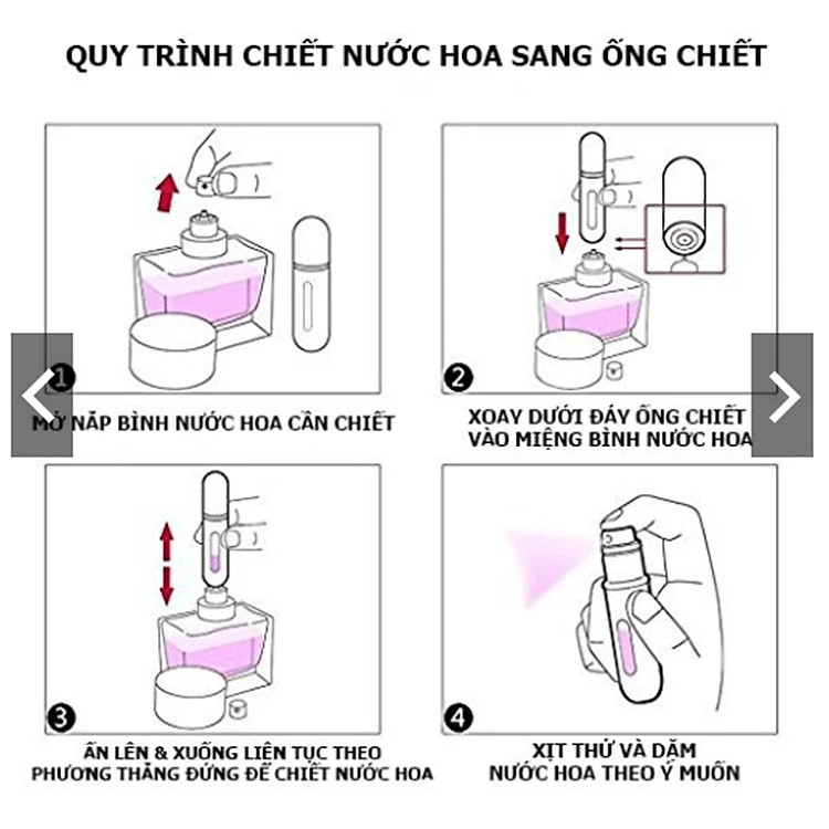 Lọ Chiết Nước Hoa Du Lịch 5ml - Hàng chính hãng
