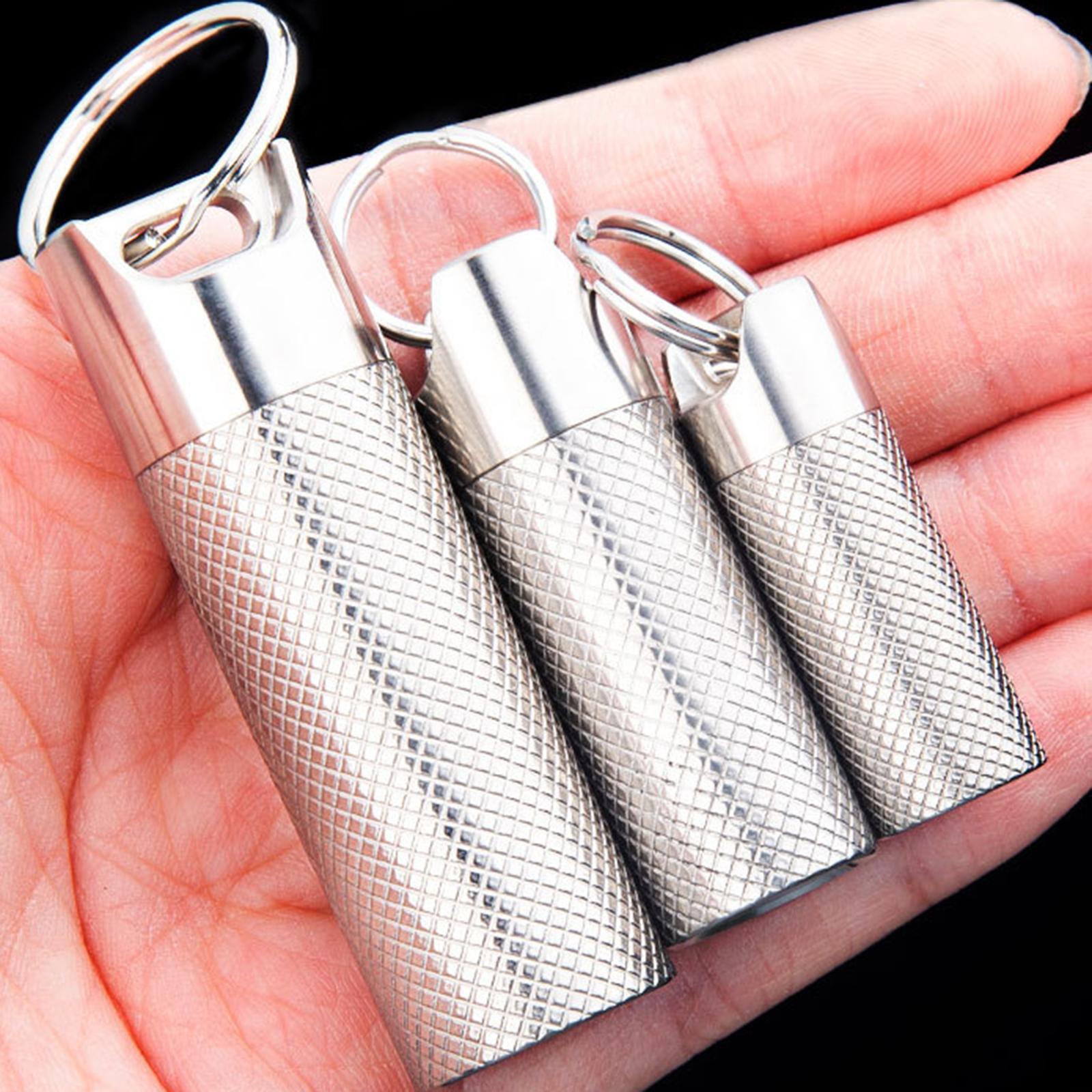 Waterproof Medication Pill Box Pill Fob Bottle Case Capsule Bottle for Hiking Camping