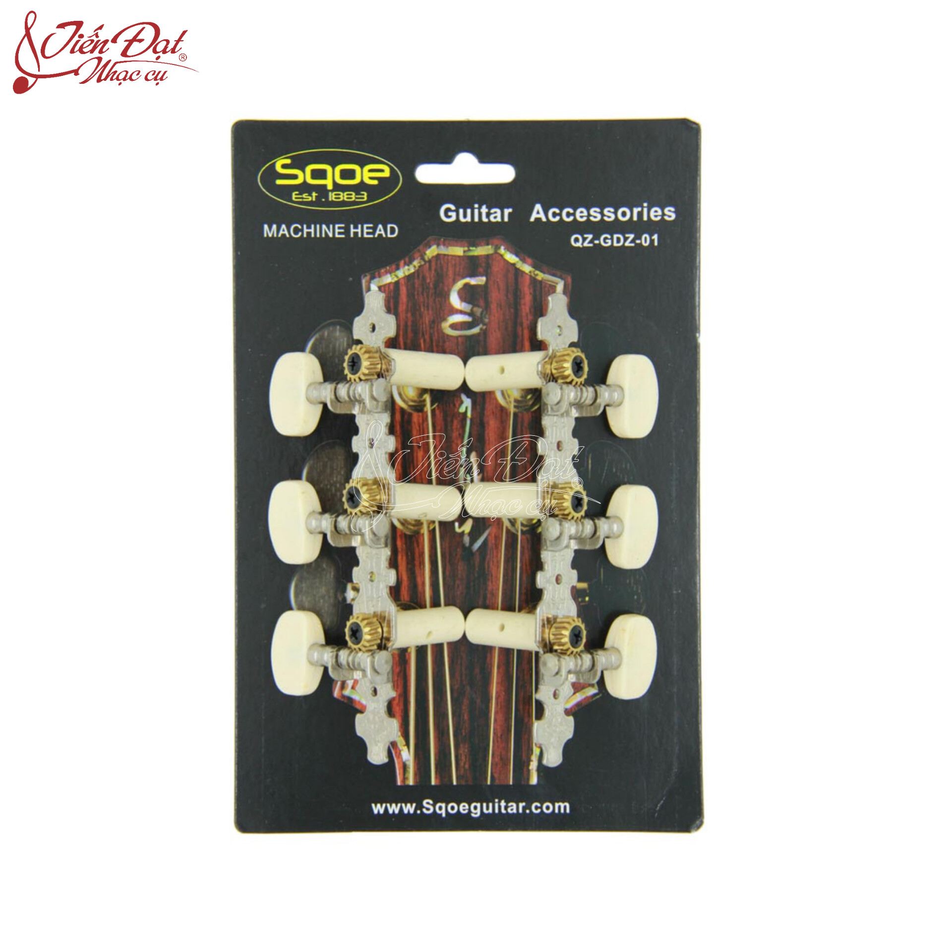 Khóa Đàn Guitar Classic Sqoe QZ-GDZ-01, Khóa Đúc Chất Lượng, Bộ 6 Chiếc