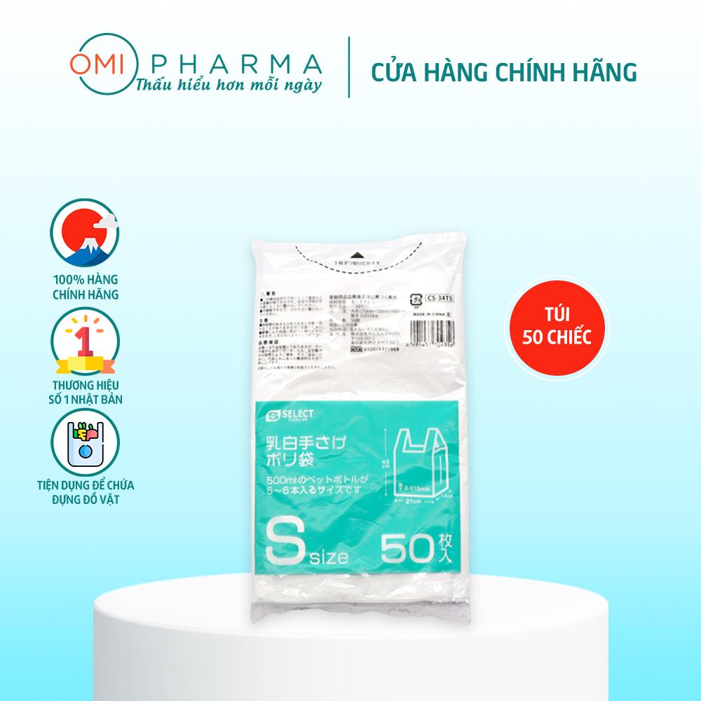 Túi Đựng Màu Trắng Sữa Có Tay Cầm Size S S Select Nhật Bản (50 Chiếc/Túi)