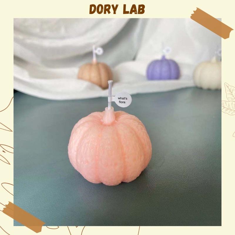 Nến Thơm Handmade Quả Bí Ngô Nhiều Màu Không Khói, Phụ Kiện Decor - Dory Lab