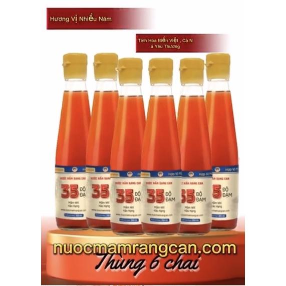 Nước mắm nhĩ ngon truyền thống 35 ĐỘ ĐẠM-Thùng 6 chai 250ml