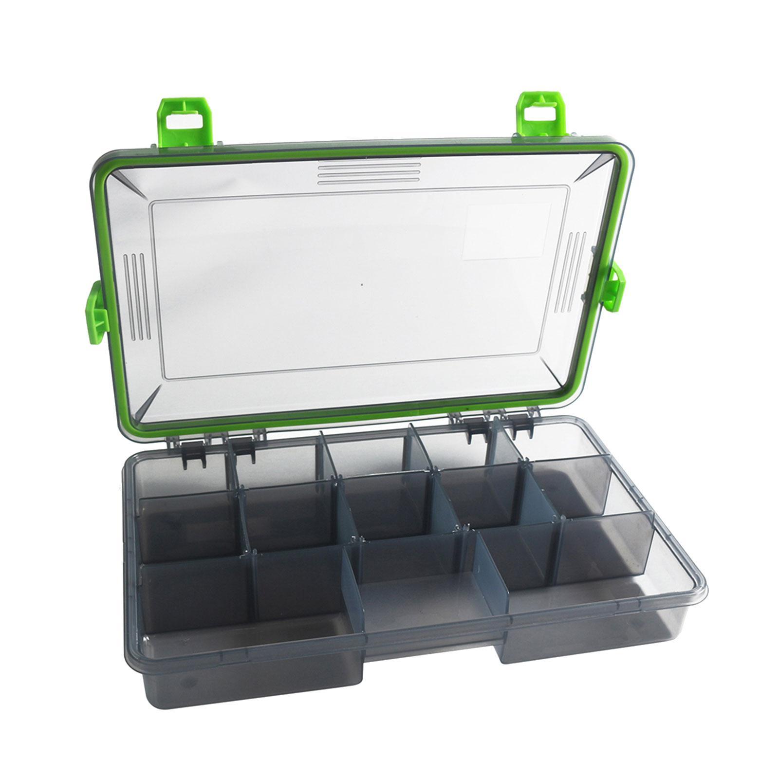 Fishing Tackle Box Tackle Storage Durable Multi Compartments Waterproof Lure Case Practical Lure Hooks Removable Inserts Container Organizer