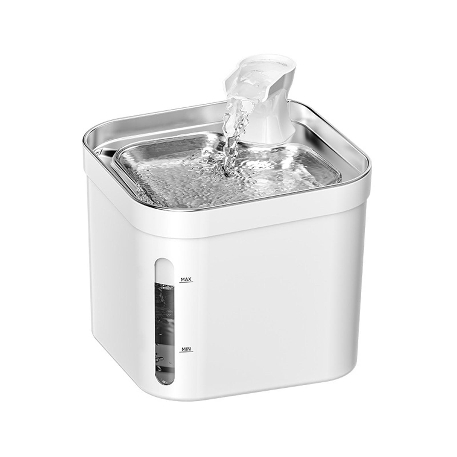 Automatic Dog Water Dispenser Mute Feeding Bowl, Portable Pet Drinking Feeder, 2.2L Cat Water Fountain for Cats Kitten Puppy Dogs Home